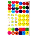 Folie 54 stickere multicolore multiforme, smile faces